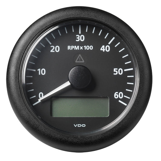 Veratron 3-3/8" (85MM) ViewLine Tachometer w/Multi-Function Display - 0 to 6000 RPM - Black Dial  Bezel [A2C59512393]